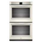 Whirlpool 30 Electric Double Wall Oven w/ SteamClean Option   Bisque