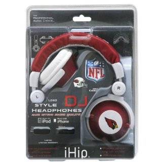   NFL Arizona Cardinals DJ Style Headphones, Red/Black: Electronics