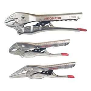  10 and 6 Automatic Curved Jaw, 7 Needle Nose Plier Set 