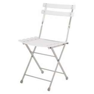 Caine White Folding Chair Set of 4   White/Aluminum   31.5H x 16.54W 