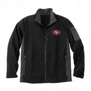  San Francisco 49ers Black Full Zip Micro Fleece Jacket 