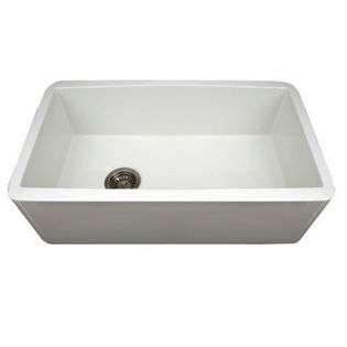 Alfi Trade WH3018 WHITE 30 in. Duet reversible fireclay sink with 