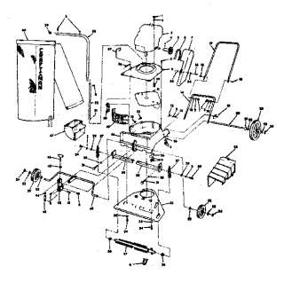 CRAFTSMAN Vacuum shredder bagger blower Replacement Parts  Model 