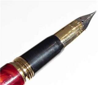SHEAFFER USA,RED PEARLITE,EP GOLD TOP,FOUNTAIN PEN  