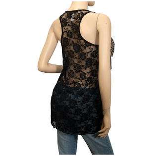 Plus size Lace Back Animal Print Top Brown  eVogues Apparel Clothing 