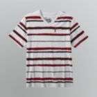 NSS Mens Striped Pocket V Neck T Shirt