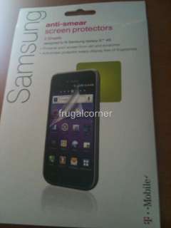   Original OEM T Mobile Samsung Galaxy S 4G Anti Smear Screen Protector