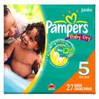 Pampers Baby Diapers Pampers Baby Dry Diapers Sesame Street, Size 5 