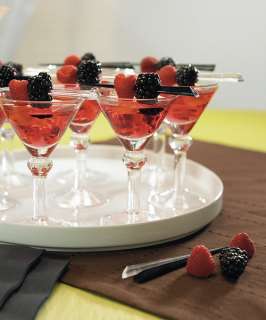Set of 6 Dessert/Cocktail Mini Martini Glasses #8239  