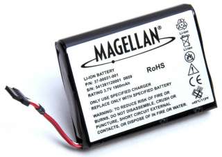 Magellan OEM Battery 2200T, 2500T, Crossover p/n 37 00031 001  
