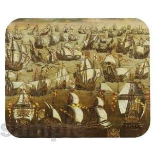  Spanish Armada in Battle with the English Fleet Mouse Pad 