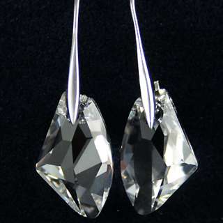 Clear Diamond Genuine Swarovski Crystal Necklace Chain  