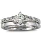 Bridal Set Sterling Silver Ring  