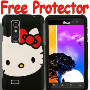Case+Screen Protector for LG Thrill 4G A Hello Kitty Skin AT&T Guard 