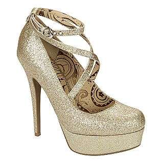 Womens Lorena Glitter Pump   Gold  Shoes Womens Dress 