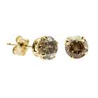 FineDiamonds9 1 CT Champagne Diamond Stud Earrings 14k Yellow Gold (I1 