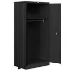   8174BLK U Heavy Duty Storage Cabinet Wardrobe Black Unassembled