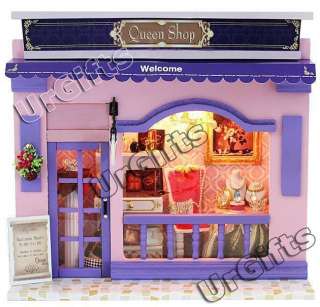 Dollhouse Kit w/ Light Women Jewelry Store Queen Shop  