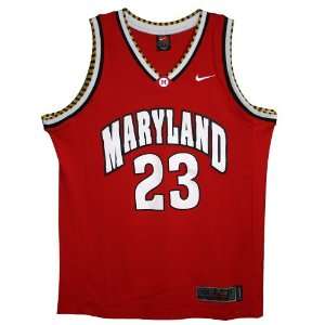   Maryland Terrapins #23 Red Replica Basketball Jersey Sports
