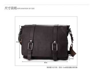   Leather Shoulder Briefcase Messenger Purse Laptop BAG 15  