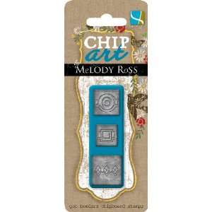  Chip Art By Melody Ross Ornamental Metal Stamp 3 Pack Geo 