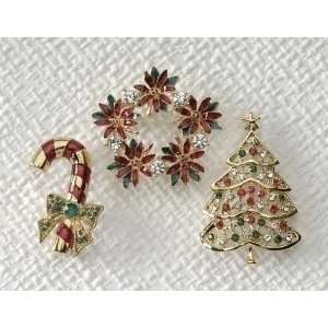  Club Pack of 36 Christmas Jewelry Candy Cane/Holiday Tree 