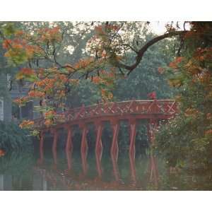  National Geographic, Red Footbridge to Pagoda, 8 x 10 