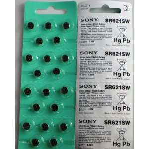   Sony 364 SR621SW Button Cell Battery pack of 20 Batteries Electronics