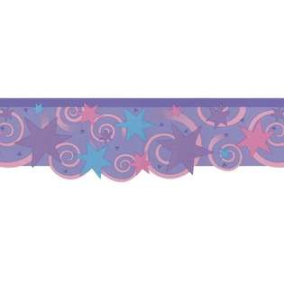 Brewster Home Fashions Kidding Around Stars and Swirl Wall Border at 