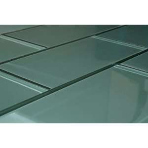  Reflections Subway Glass Tile 3x6 Clear Tide Teal (min 