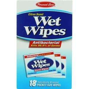 Wet Wipes Sanitizing Hand Wipes   Individually Wrapped Antibacterial 