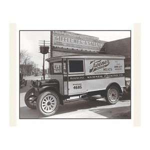  Paper poster printed on 20 x 30 stock. Keener Meat Truck 