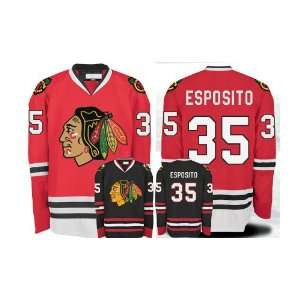 Blackhawks Authentic NHL Jerseys Tony Esposito Home RED Hockey Jersey 