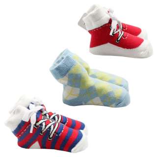 pcs New Kids Boys Socks Newborn Infant Toddler Baby Girls Booties 