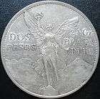 1921 dos pesos silver coin from mexico 