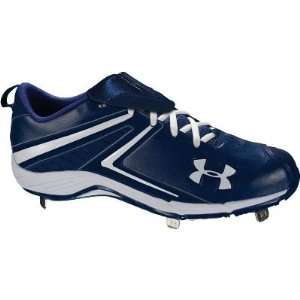  Under Armour Womens Glyde II Blue/Wht Metal Cleats   Size 12 