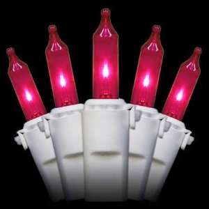  Pink Mini Lights, Premium Grade   50 Pink Mini Lights   6 