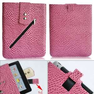   Snake pattern PU Leather Case Cover Sleeve For Apple iPad 2 Gen Pink