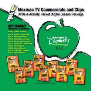 Mexican TV Commercials & Clips DVD Digital Lesson Package 