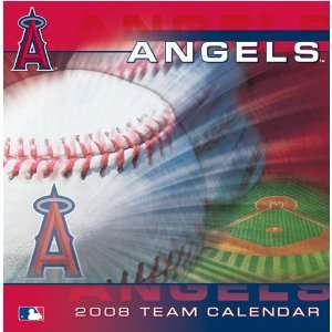 : LOS ANGELES ANAHEIM ANGELS 2008 MLB Daily Desk 5 x 5 BOX CALENDAR 