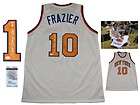 walt frazier signed white jersey jsa wpp new york knicks