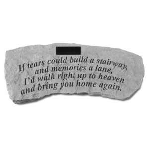 If tears could build a stairway.Personalized Small Memorial Bench 