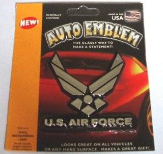 19. U. S. Air Force Metallic Finish Auto Emblem by Team ProMark