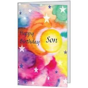  Birthday Happy Love Son Balloons Gift Greeting Card (5x7 