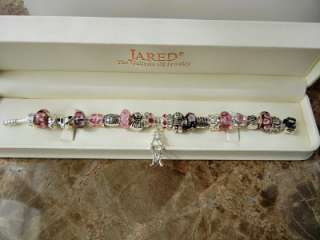 AUTHENTIC PANDORA .925 STERLING SILVER BRACELET MOTHERS DAY PINK 21 