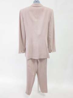 ALEX GARFIELD Pink Button Down Jacket Pants Suit Size 6  