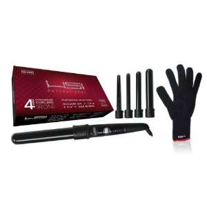 HSI PROFESSIONAL CURLING IRON SET. 4 BARREL SIZES 3/4,1,1.5 AND 3/4 