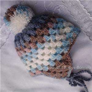 Crochet Pattern Babies & Childs Pom Pom Hat Helmet #28  