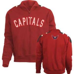  Washington Capitals Carbon Full Zip Track Jacket Sports 