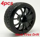   Drift Rubber Tires Tyre Plastic Wheel Rim 110 On Road Car 9060 9014